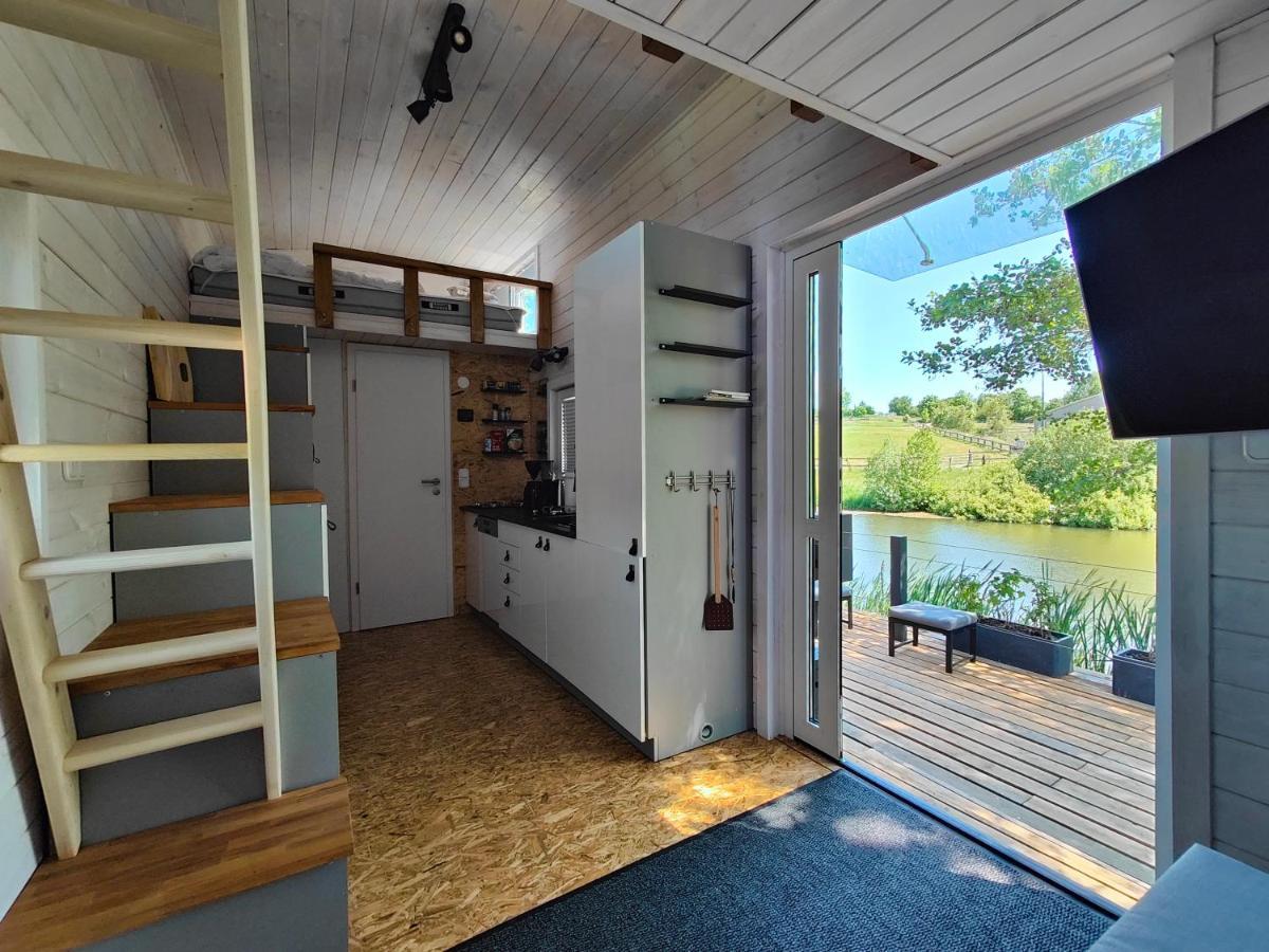 Tinyhousebeidresden 1 - Direkt Am Naturteich - Naehe Saechsische Schweiz, Dresden Grossharthau Exterior photo